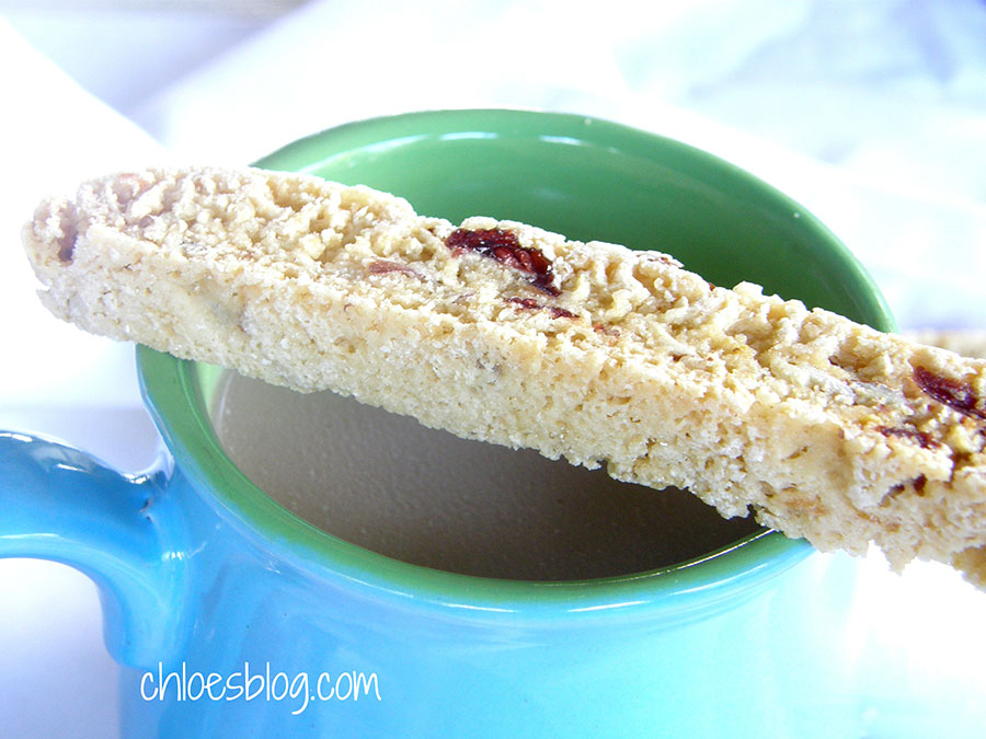 Cranberry Almond Biscotti make great holiday gifts for that special coffee drinker. Recipe from Chloe at Big Mill | bigmill.com