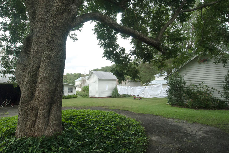 farm grounds with out-buildings