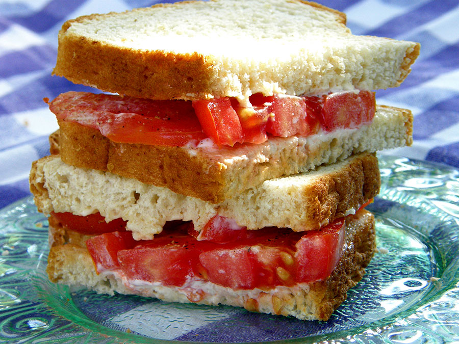 nothing says Summer like a fresh Tomato Sandwich. Chloe at Big Mill tells you exactly how southerners make their tomato sandwiches | bigmill.com