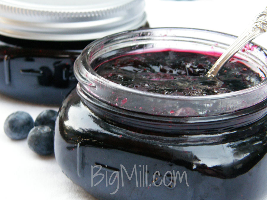 Fresh Blueberries make the best Jam. Recipe from Chloe at Big Mill | bigmill.com