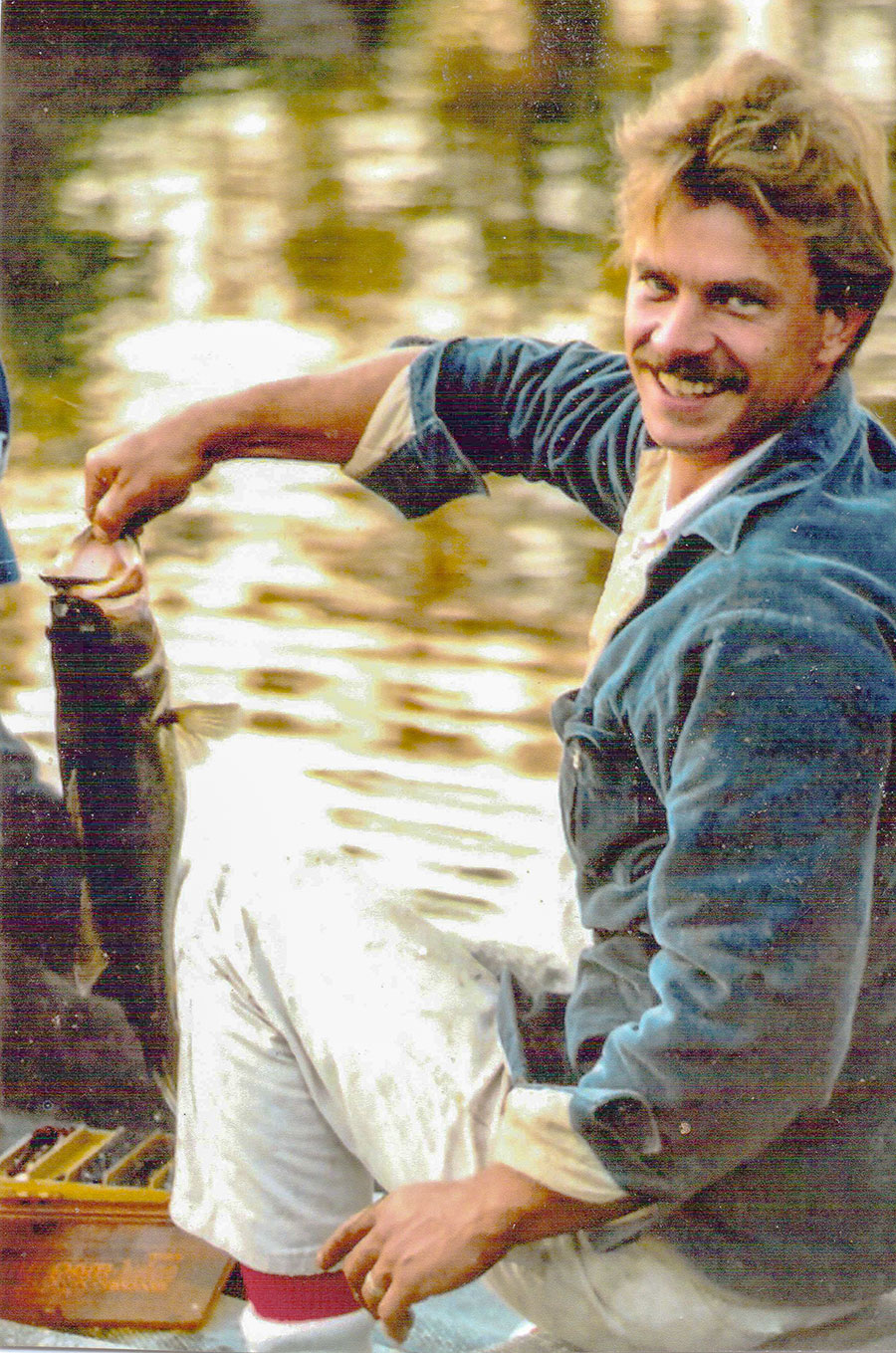 man holding fish