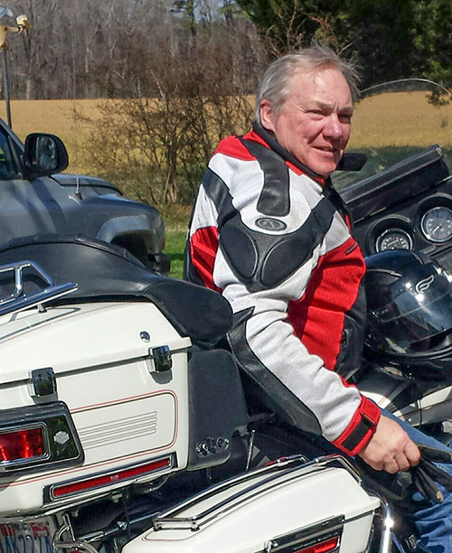 man on motorcycle